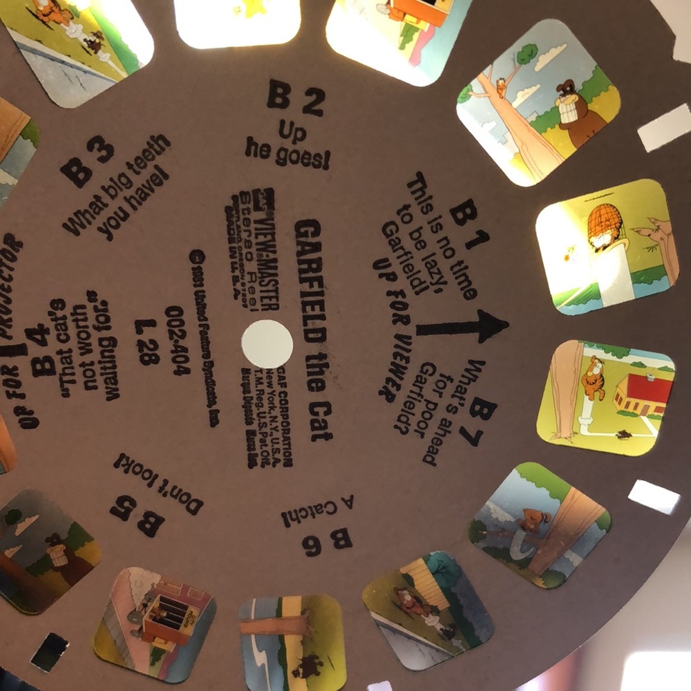 Rare Vintage Garfield the Cat View Master Reel 1981 - Picture 4 of 6